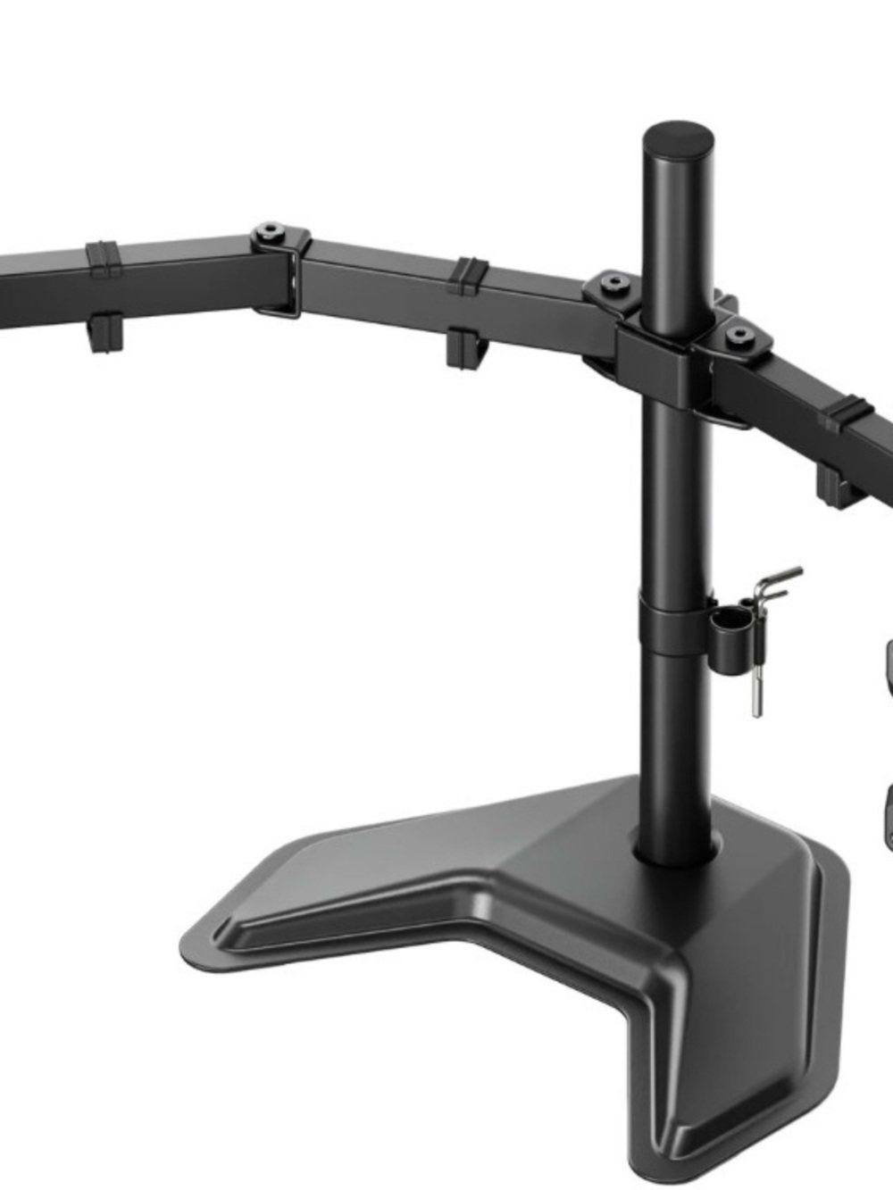 monTEK Freestanding Dual Monitor Stand for 17-32" Screens, 22 lbs Each